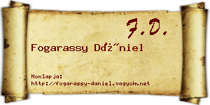 Fogarassy Dániel névjegykártya