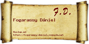 Fogarassy Dániel névjegykártya