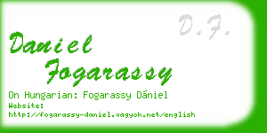 daniel fogarassy business card